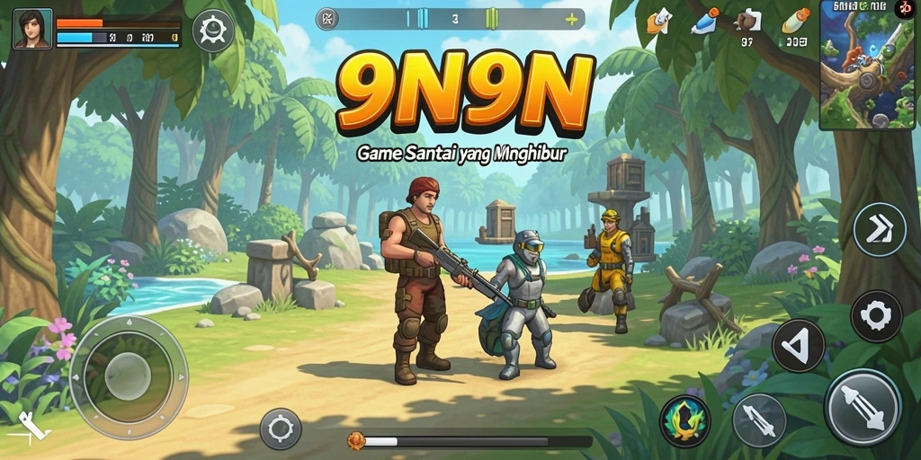 Gameplay <strong>9N9N</strong> yang ceria dan menarik untuk semua usia.
