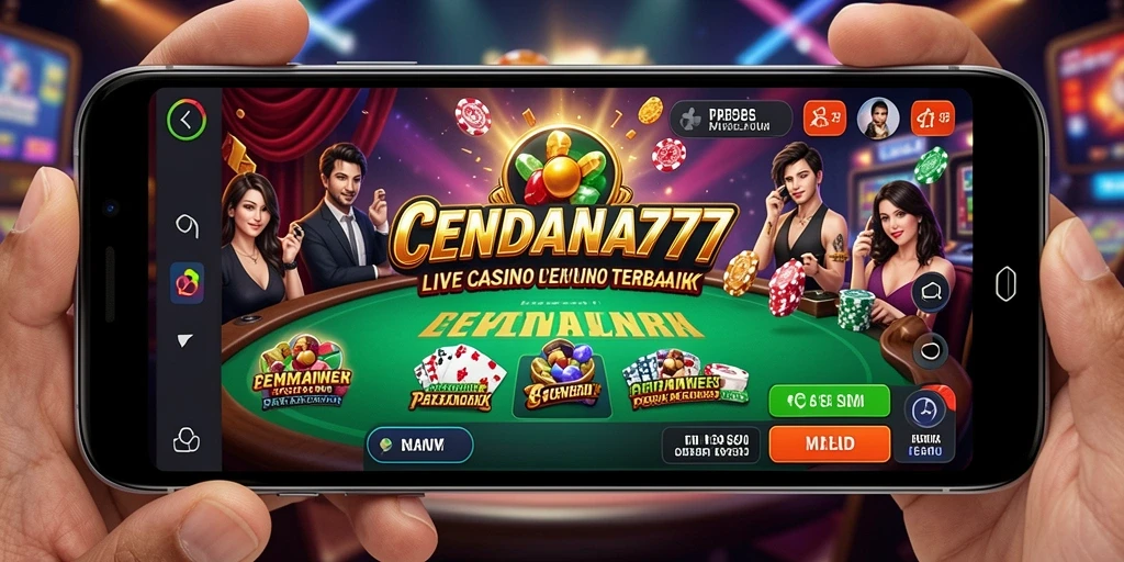 Gameplay CENDANA777 menampilkan suasana kasino langsung yang mendebarkan.