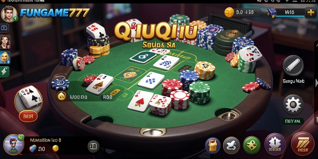 Tampilan gameplay seru QiuQiu dalam FUNGAME777.