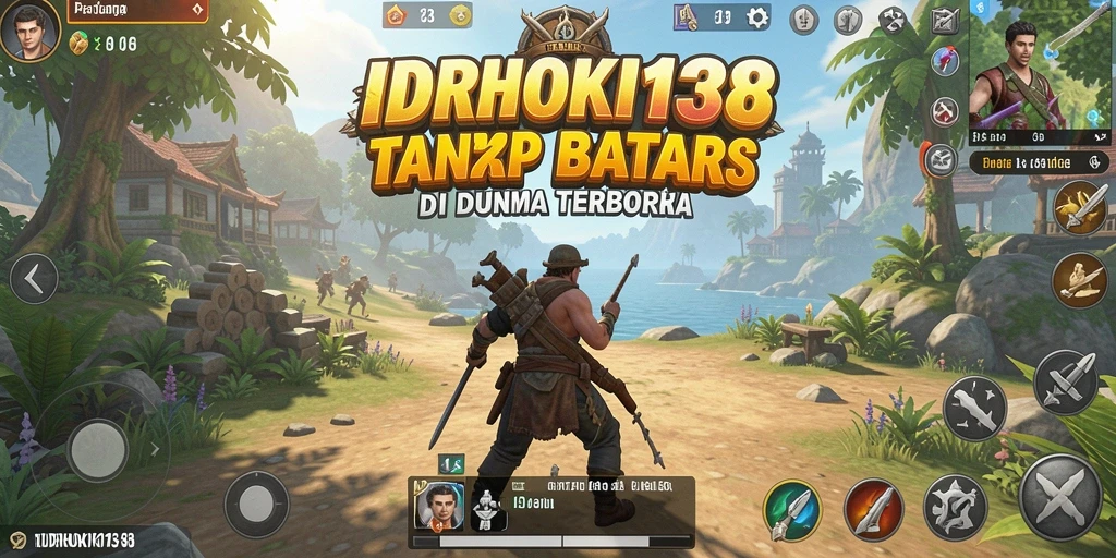 Screenshot gameplay IDRHOKI138 yang menampilkan petualangan bebas di dunia terbuka.