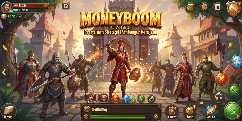 Gameplay seru dan strategi membangun kerajaan dalam MONEYBOOM.