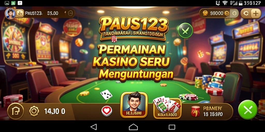 Tampilan gameplay menarik dari aplikasi Kasino PAUS123.