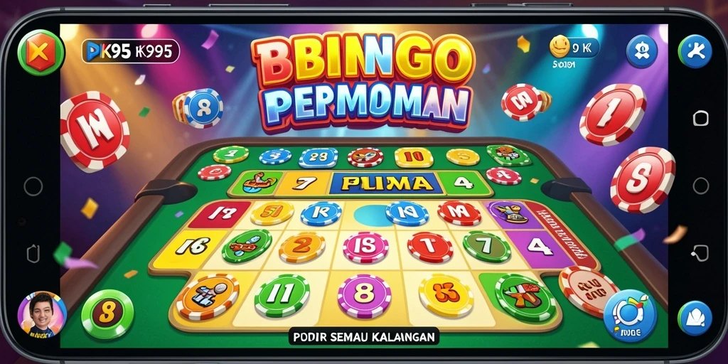 Tampilan gameplay seru di PK95 saat bermain Bingo.