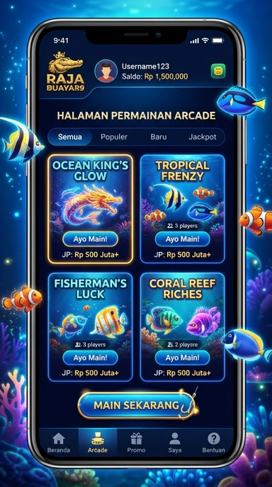 Tampilan antarmuka sederhana di rajabuaya89 untuk kemudahan navigasi.